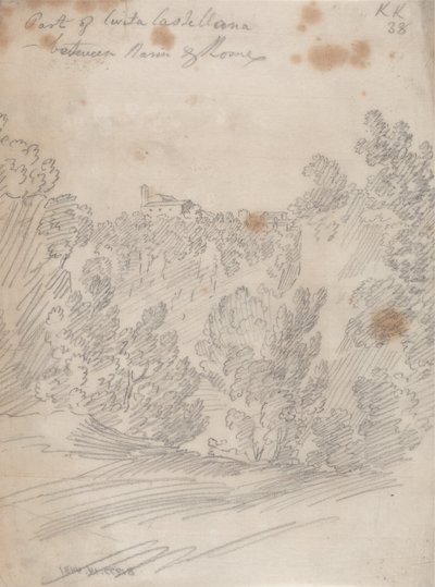Part of Civita Castellana, between Narni and Rome by John Robert Cozens